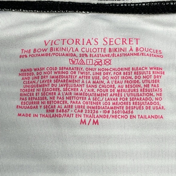NWOT Victoria’s Secret The Bow Bikini Side Tie Bottom and Strappy Bandeau Top M - Picture 4 of 16